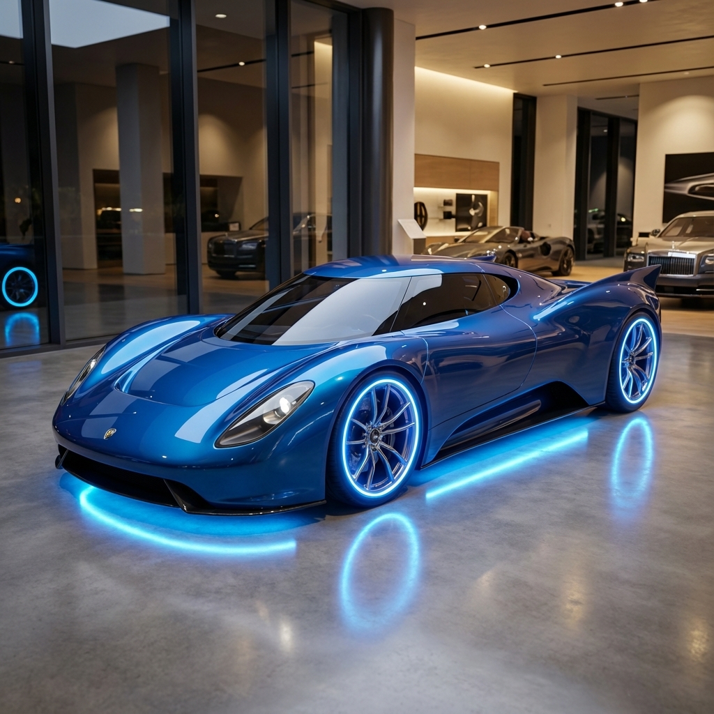 Output showing the final concept car