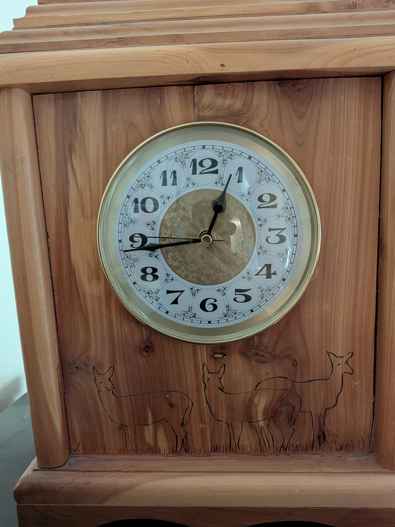 An example showing a clock to read